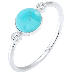 Elli Elli Ring Gipsy Trend Blogger Zirkonia Howlith 925 Silber Ringe   Damen 