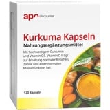 Kurkuma Kapseln mit Curcumin von apo-discounter 120 stk