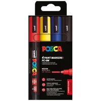 Posca Acrylmarker Set 4 St. Grundfarben