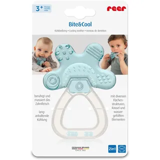 Reer Bite&Cool Kühlbeißring | Beißring für Babys | Mit langanhaltendem Kühleffekt | Für Babys ab 3 Monaten | Kühlende Zahnungshilfe | Motorikspielzeug zur Förderung des Spiel- und Tastsinns