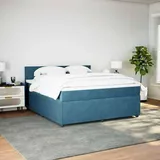 vidaXL Boxspringbett 180 x 200 cm Blau