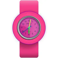 Slap On Armbanduhr aus Silikon, Quarz, modisch, Sportuhr, für Kinder, Jungen, Mädchen, Damen, Herren, Unisex, Snap, Kinder, Uhren, rot/rosa, S, Riemen