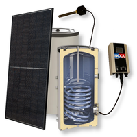 Photovoltaik Brauchwassererwärmung Set 1|120l | Flachdachaufständerung