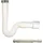 tecuro flexibler Geruchsverschluss 1 1/2 Zoll auf Ø 40/50, ausziehbar 340-740 mm - Weiß