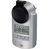 Brennenstuhl 1507490 Steckdosen-Zeitschaltuhr digital Wochenprogramm 23 h/59 min 3680 W IP44 Countdown-Funktion, Zufallsfunktion