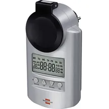 Brennenstuhl 1507490 Steckdosen-Zeitschaltuhr digital Wochenprogramm 23 h/59 min 3680 W IP44 Countdown-Funktion, Zufallsfunktion