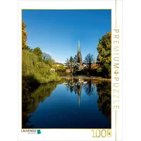 Calvendo Schloßteich mit St. Lambertikirche Puzzle