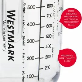 Westmark 4 tlg. Set mit Schüsseln, Messkanne Gerda + Kuchenlöser, 315522E7