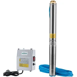 Wiltec 4" Tiefbrunnenpumpe 1100W 6000 l/h