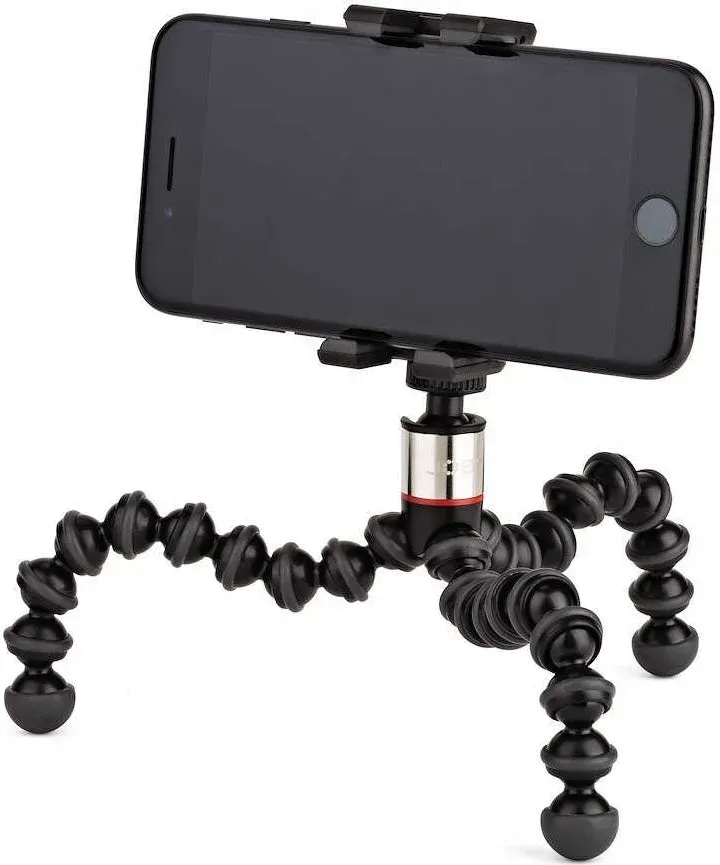 Fotostativ Joby GorillaPod 325 mit Kugelkopf und GripTight ONE Smartphone-Klammer, Schwarz