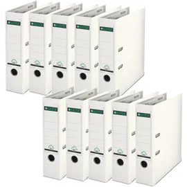 Leitz Qualitäts-Ordner DIN A4 80 mm Weiß 10 St.