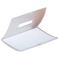 Durable Click Fold Namensschild mit Magnet, transparent, 40x75mm, 10er-Pack