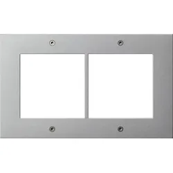 Gira Designrahmen 2fach alu 850265