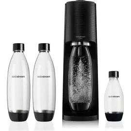 Sodastream Terra black + PET-Flasche 2 l + PET-Flache 1 l + Zylinder