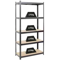 Proregal Schwerlastregal Ragnar für Gesamtlast 875kg Maße: 180x90x40 cm,