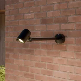 LUCANDE Beatrix 1 LED Außenleuchte 58 cm schwarz Aluminium