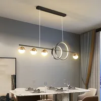 LED Pendelleuchte Esstischlampe Küchenlampe Hängend Lampen Dimmbar Hängelampe Modern LED Pendelleuchte Esstisch Wohnzimmer Schlafzimmer Hängeleuchte Höhenverstellbar Pendellampe (Schwarz, 120cm)