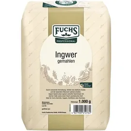 FUCHS Ingwer gemahlen Gewürz, 1,0 kg