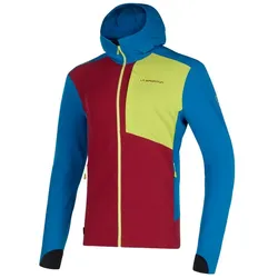 La Sportiva Wanderjacke Descender Storm (geruchshemmend und antibakteriell behandelt) rot/blau Herren