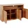 OTTO home Sideboard OTTO HOME "Ribe,130cm breit, Fronten Massivholz,7 Fächer", beige (kernbuche teilmassiv), B:130cm H:80cm T:35cm, Holz teilmassiv, Sideboards, Sideboard, Holz massiv, Holzwerkstoff, Metall Griffe,3 Türen