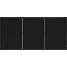 vidaXL Garten Essgruppe 5 pcs Schwarz Poly Rattan