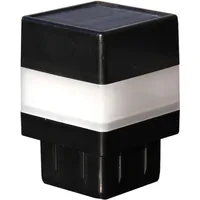 Floraworld LED-Solar-Pfostenkappe 2er Set Anthrazit 4 cm x 4