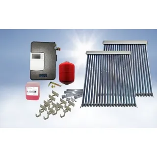 Solaranlage Solarpaket Solarthermie Warmwasser Heizung Röhrenkollektor 9,16m2