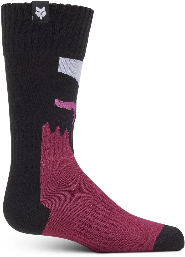 FOX 180 Flora Mädchen Motocross Socken, schwarz-pink, Größe L