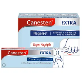 Bayer Canesten EXTRA 2-Phasen-Kurztherapie-Set bei Nagelpilz Creme 20 g