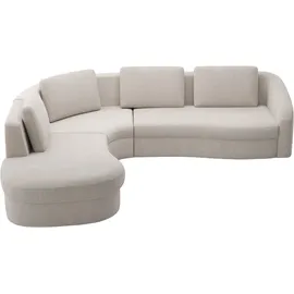 sit&more Ecksofa SIT & MORE "Jazz L-Form", beige (nature), B:303cm H:88cm T:274cm, 95% Polyester 5% Polyamid, Sofas, Ecksofa, In weiteren Größen erhältlich