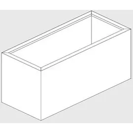 Palatino Lotte Pflanzkübel 100 x 40 x 50 cm Anthrazit