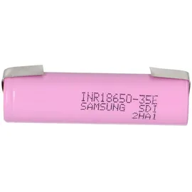 Samsung INR18650-35E 3500mAh 3,7V 18650 Akku mit U Lötfahne