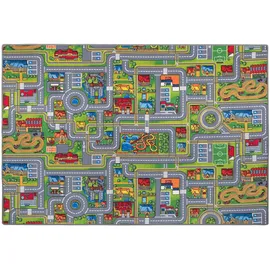 Snapstyle Snapstyle, Kinder Spiel Straßenteppich Grau Grün 200x300cm