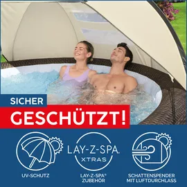 BESTWAY Lay-Z-Spa Sonnenschutzdach beige 183 x 94 cm