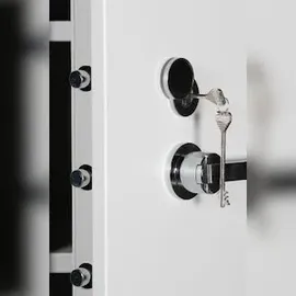 Proregal Feuerschutzschrank Shark| 5 Ordernhöhen HxBxT 195x95x55 cm Grau