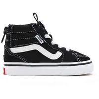 Vans Unisex Kinder Filmore Hi Zip Sneaker, Suede Canvas Black White, 26 EU