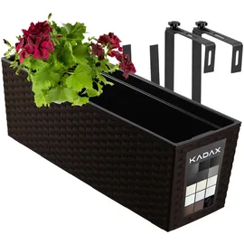 Kadax Blumenkasten 18 x 56 x 19,5 cm Mokka