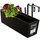 Kadax Blumenkasten 18 x 56 x 19,5 cm Mokka