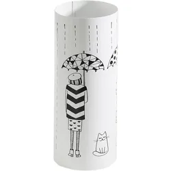 Schirmständer LOCKER, weiß, B:20cm H:48cm T:20cm, Metall, Regenschirmständer