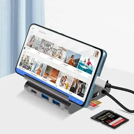 4smarts 7in1 Hub Universal Tablet und Phone Stand plus DeX-Modus grau