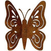 Manufaktur-Lichtbogen Edelrost Schmetterling zum Einschrauben Rost Gartendeko Metall Gartendekoration