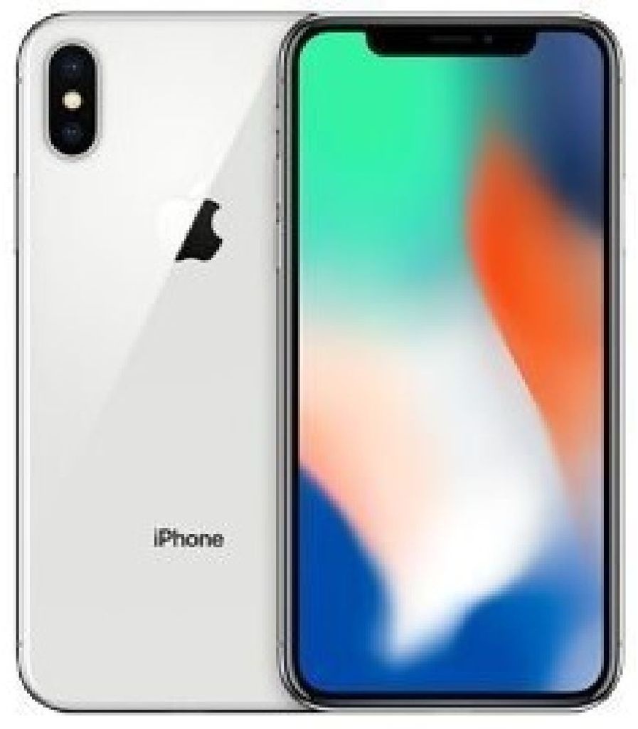 Apple iPhone X 14,7 cm (5,8 Zoll), (12MP Kamera, Auflösung 2436 x 1125 Pixel), Farbe:Silber, Apple Größe:256 GB
