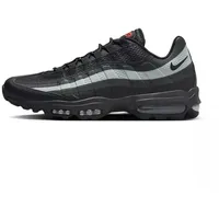 NIKE Herren Air Max 95 Ultra Sneaker, Black Black Wolf Grey University Red, 46 EU - 46 EU