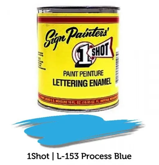 1Shot Linierfarbe, Farbton: 153 Process Blue