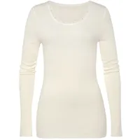 LASCANA Langarmshirt Damen creme Gr.36/38