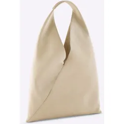 Beuteltasche HEINE, Damen, Gr. B/H: 30cm x 25,5cm, beige (sand), Leder, unifarben, Taschen