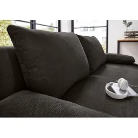 Jockenhöfer Schlafcouch Kunstleder 2-Sitzer Schwarz
