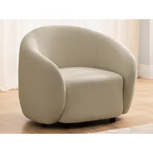 s-style möbel Cocktailsessel Roundi Bouclé 90 x 76 x 80 cm Beige