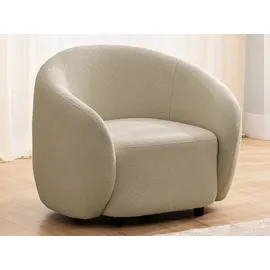 s-style möbel Cocktailsessel Roundi Bouclé 90 x 76 x 80 cm Beige