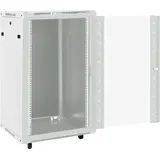 vidaXL 18U Netzwerkschrank auf Rollen 19" IP20 60x60x100 cm